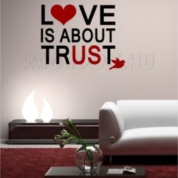 Love is about trust