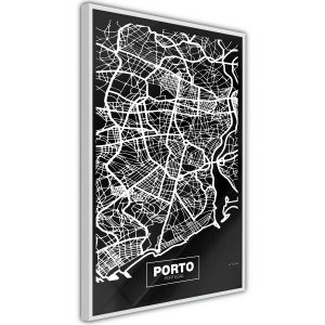 Plakát - City Map: Porto (Dark)