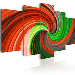 Kép - A green and red vortex