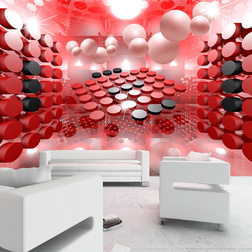 Fotótapéta - Playing in red and black