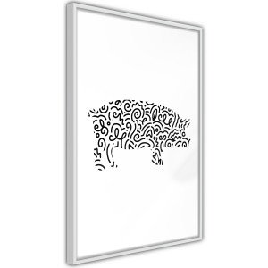 Plakát - Curly Pig