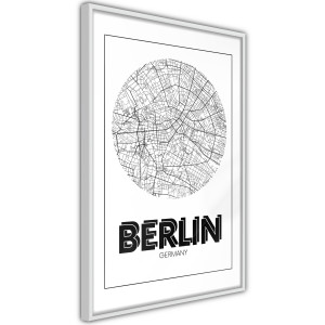 Plakát - City Map: Berlin (Round)