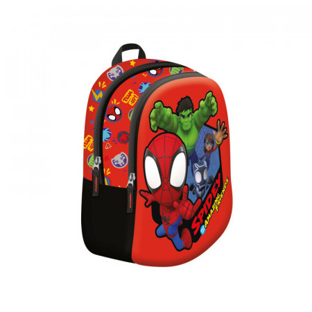 Ghiozdan Gradinita, 2 Compartimente, St.Majewski, Spidey D6, 27x23x10cm