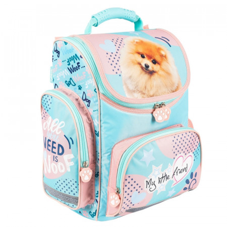 Ghiozdan Scolar Ergonomic St.Majewski - My Little Friend Fluffy Dog, Ventilatie