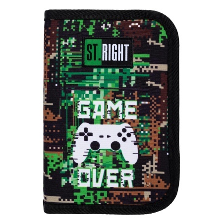 Penar St.Right, cu 1 Fermoar si 2 Extensii, Neechipat, Game Over PC03, 20.5x14x3.5 cm
