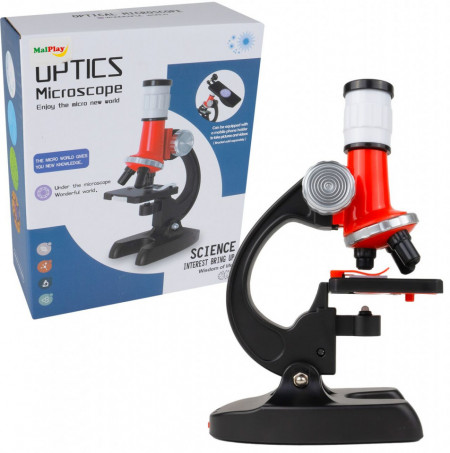 Microscop de jucarie cu accesorii, 10 elemente, MalPlay