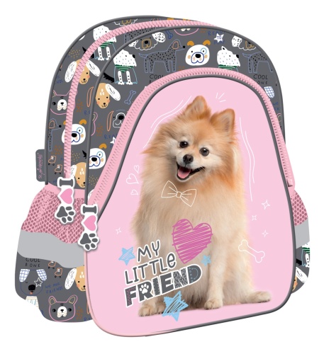 Ghiozdan Gradinita, 2 Compartimente, St.Majewski, Sweet Pomeranian D1, 29x22x9 cm
