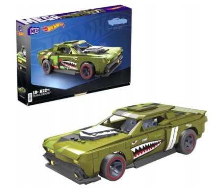 Set de constructie Hot Wheels Muscle Bound, 622 piese, 1:18