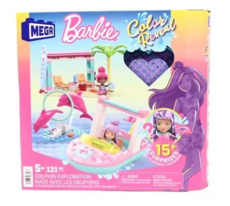 Set de constructie, Mega, Barbie Color Reveal Adventure, +5ani