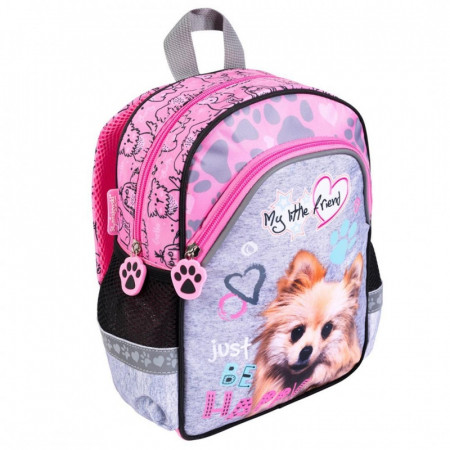 Ghiozdan Gradinita, 2 Compartiment, St.Majewski, My Little Friend Dog, 29 x 22 x 9 cm