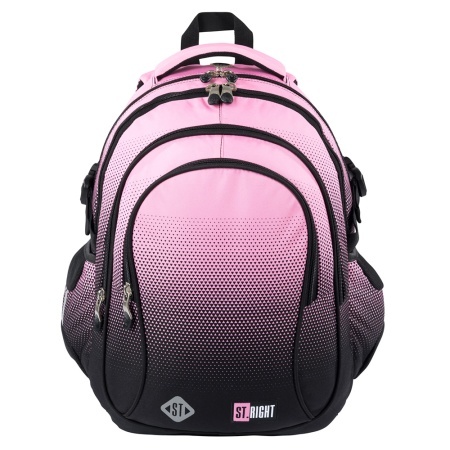 Ghiozdan St.Right, 4 Compartimente, Impermeabil, Pink Gradient BP01, 43x32x21cm