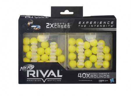 Set 40 bile Nerf Rival, Hasbro, Spuma, Galben
