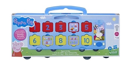 Autobuzul Peppa Pig 1-2-3, Hasbro, Cifre