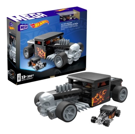 Set de constructie, Mega, Hot Wheels Showcase Bone Shaker, 334 piese