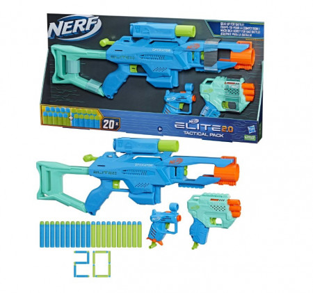 Set 3 blastere Nerf Elite 2.0 - Tactical pack