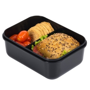 Cutie de Sandwich cu 4 Compartimente - Black & Green - Img 2