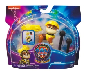 Figurina Paw Patrol The Mighty Movie Hero Pup - Rubble