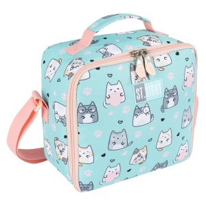 Geanta Umar, St.Right, Compartiment Termic pentru Mancare, Charming Cats LB01 - Img 1