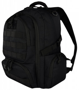 Ghiozdan 4 Compartimente, St.Majewski, Impermeabil, Gama St.Right - Military Black, Format BP36 46x30x20cm - Img 3