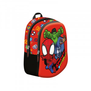 Ghiozdan Gradinita, 2 Compartimente, St.Majewski, Spidey D6, 27x23x10cm