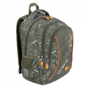 Ghiozdan Prescolari, Ergonomic, Impermeabil, Elemente Reflectorizante, Colectia St.Right - T-Rex Junior BP26, 39x27x17cm - Img 3
