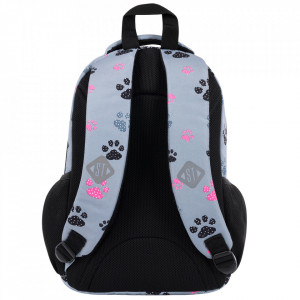 Ghiozdan Prescolari si Excursii, 3 Compartimente, Ergonomic, Impermeabil, Elemente Reflectorizante, Colectia St.Right - Paws BP71, cm - Img 2