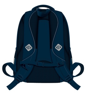 Ghiozdan Scolar Copii St.Right, BP58 Moonlight Heart, 4 Compartimente, Ergonomic, 22L, 40x28x18cm - Img 2