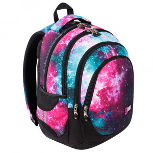 Ghiozdan Scolar cu 4 Compartimente, Ergonomic, Impermeabil, Colectia St.Right - Nebula BP06 42x31x22cm - Img 3