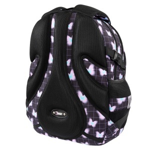 Ghiozdan Scolar St.Right BP01 Pastel Butterfly, 4 Compartimente, Ergonomic, 43x32x21cm - Img 5