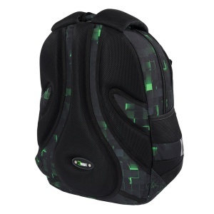 Ghiozdan St.Right, 4 Compartimente, Ergonomic, Impermeabil, Green Game BP04 43x32x20cm - Img 5