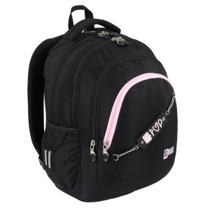 Ghiozdan St.Right, 4 Compartimente, Impermeabil, Pink K-POP BP06 42x31x22cm - Img 3