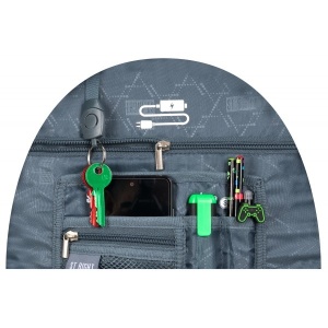 Ghiozdan St.Right, Ergonomic, Impermeabil, Colectia - Grey Space BP07, 42x30x20cm - Img 6