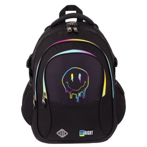 Ghiozdan St.Right, Ergonomic, Impermeabil, Colectia - Smiley Face