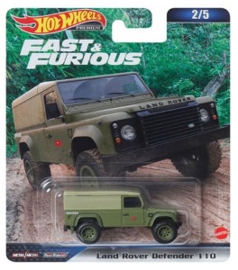 Masinuta Hot Wheels Premium, Land Rover Defender 110, Verde