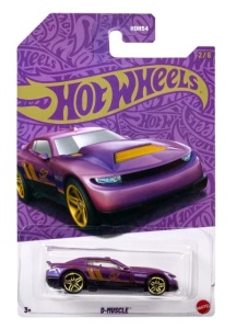 Masinuta metalica Hot Wheels, D-Muscle, 57th Anniversary Pearl & Chrome, 1:64
