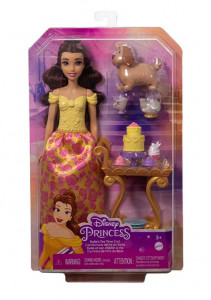 Papusa Disney Barbie Princess Belles Tea Time Cart HLW20