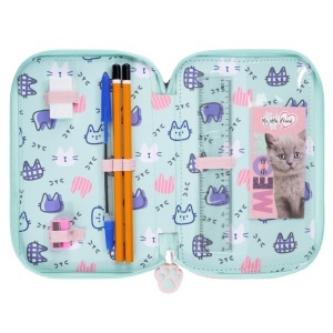 Penar cu 3 Fermoare, Echipat, St.Majewski, Fluffy Kitty PC05, 19x13x7cm - Img 4