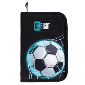 Penar St.Right, cu 1 Fermoar si 2 Extensii, Neechipat, Neon Football PC03, 20.5x14x3.5 cm