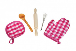Set Bucatar, MalPlay, Sort, Caciula, Ustensile, Roz - Img 2