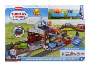 Trenulet Thomas & Friends, Mattel, Load & Launch Barrel Delivery, 3+ani
