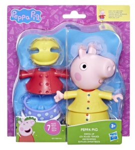 Figurina Peppa Pig, Hasbro, cu accesorii vestimentare, 15 cm
