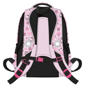 Ghiozdan Scolar Copii, BP58 Hello Kitty Pink, 4 Compartimente, Ergonomic, 22L, 40x28x18cm - Img 2
