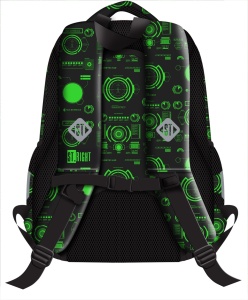 Ghiozdan Scolar Copii St.Right BP26 Tech Vision, 3 Compartimente, Ergonomic, 20L, 39x27x17 cm - Img 2