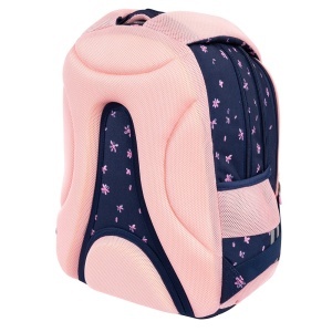 Ghiozdan Scolar Copii St.Right, BP58 Pink Ballerina, 4 Compartimente, Ergonomic, 22L, 40x28x18cm - Img 4
