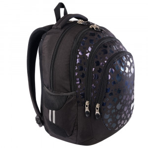 Ghiozdan Scolar cu 4 Compartimente, Ergonomic, Impermeabil, Colectia St.Right - Black Cats BP06 42x31x22cm - Img 2