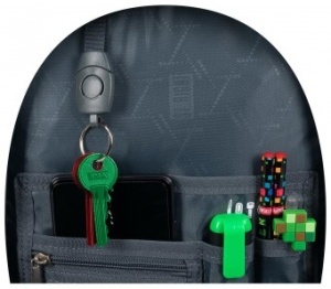 Ghiozdan Scolar St.Right BP06 - Moon View, 4 Compartimente, Ergonomic, 42x31x22cm - Img 6