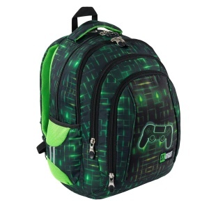 Ghiozdan St.Right, 4 Compartimente, Ergonomic, Impermeabil, Neon Pad BP04 43x32x20cm - Img 2