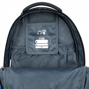 Ghiozdan St.Right, 4 Compartimente, Ergonomic, Impermeabil, Space Moon BP07, 42x30x20cm - Img 8