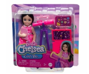 Papusa Mattel, Barbie Chelsea, Astronom, 15cm cu Accesorii
