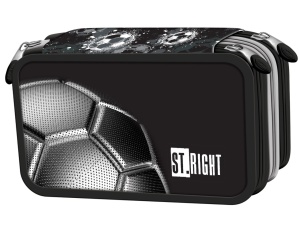 Penar Echipat cu 3 Fermoare, St.Right PC05 Silver Goal, 19x13x7cm
